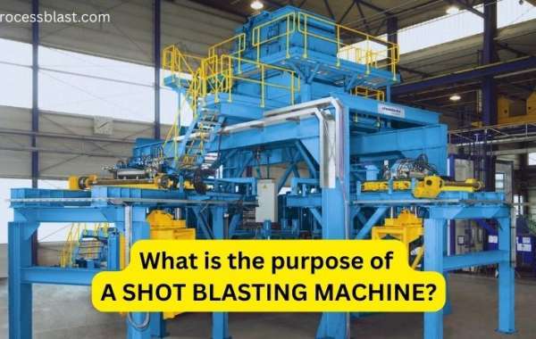 What is the purpose of a shot blasting machine?