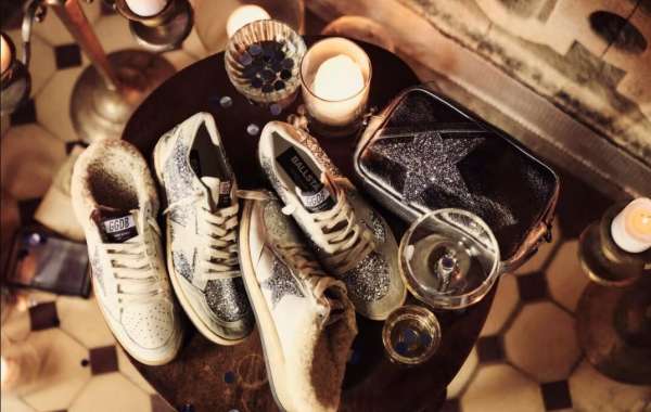 accentuated with Golden Goose Shoes white and ivory-colored leather inserts